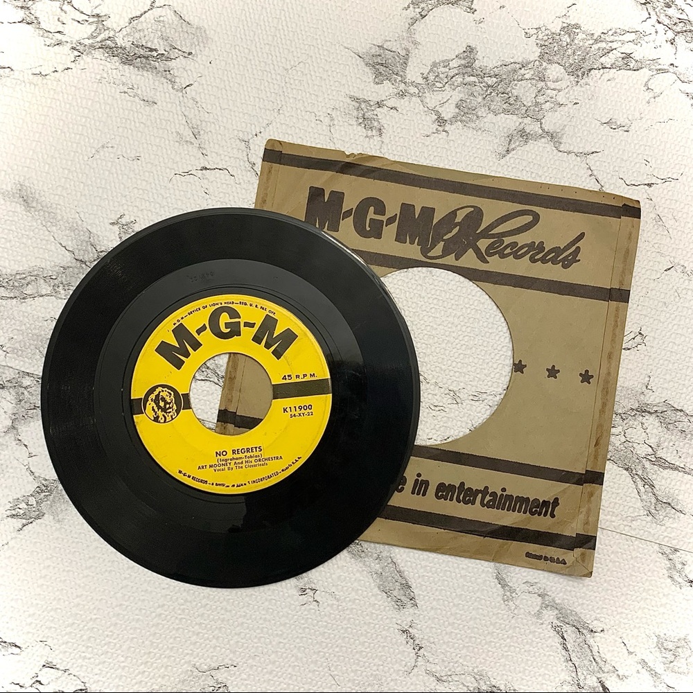 Vintage Art Mooney And His Orchestra MGM Records 45 RPM Record Album